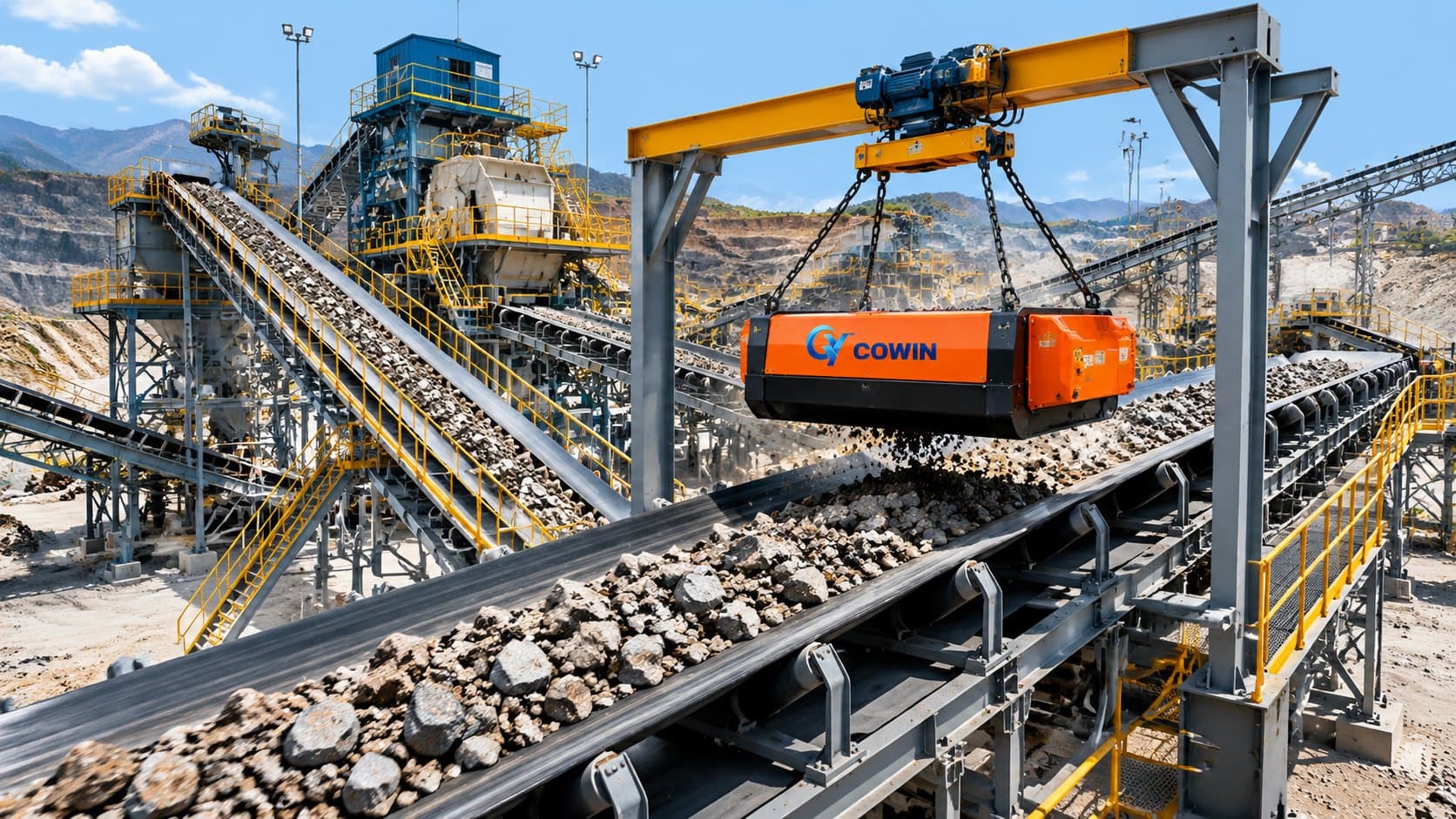 Mining Industry Magnetic separation application in an industrial plant