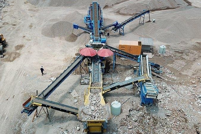 Construction Waste magnetic separation application